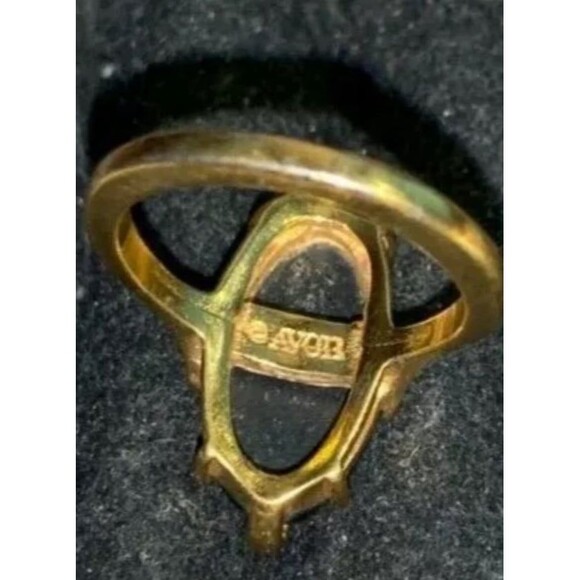 Fashion Accents in Avon Jewelry 1978 Night Flower Vintage Avon Ring Art Like new - Picture 10 of 11